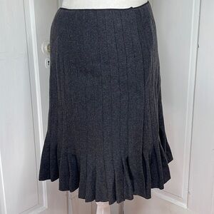 Charles Nolan New York•Wool Pleaded Skirt